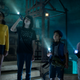 L-R, Celeste O'Connor, Finn Wolfhard, Logan Kim, McKenna Grace in Ghostbusters: Afterlife